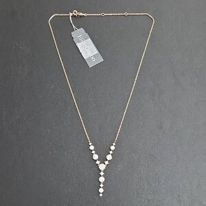 Eliot Danori Gold Necklace with Clear Crystals